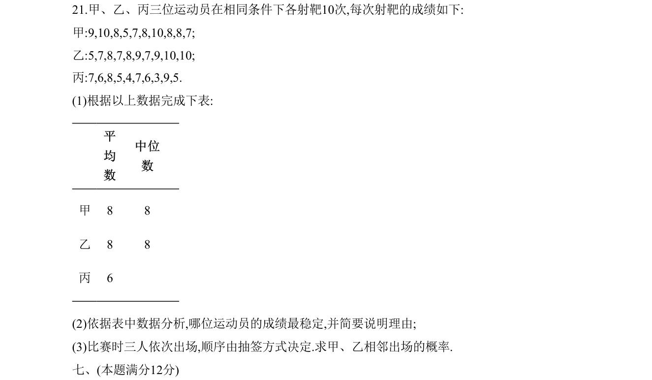 第 21 题原题