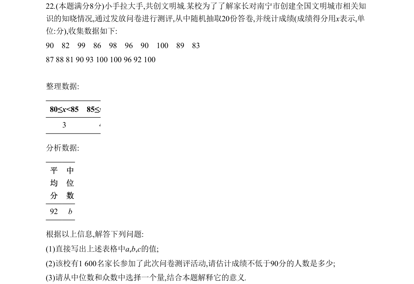第 22 题原题