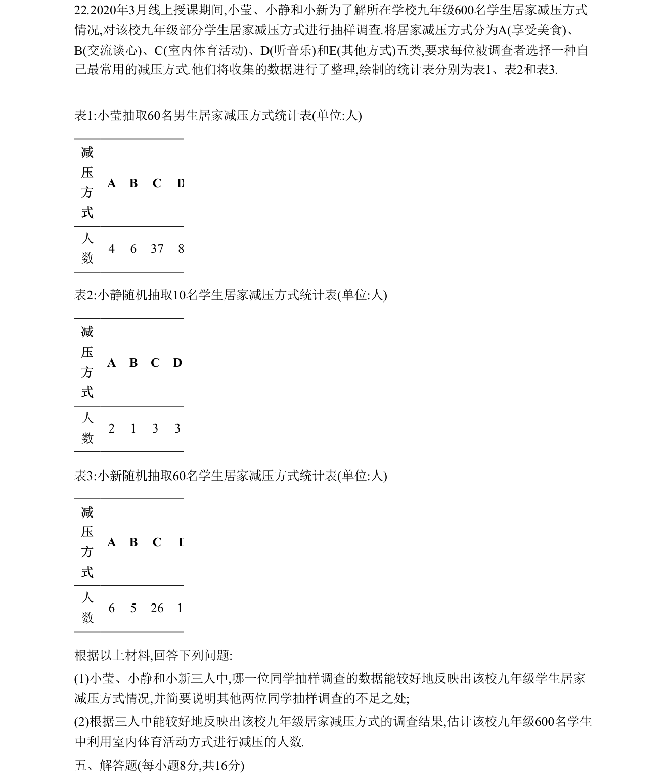 第 22 题原题