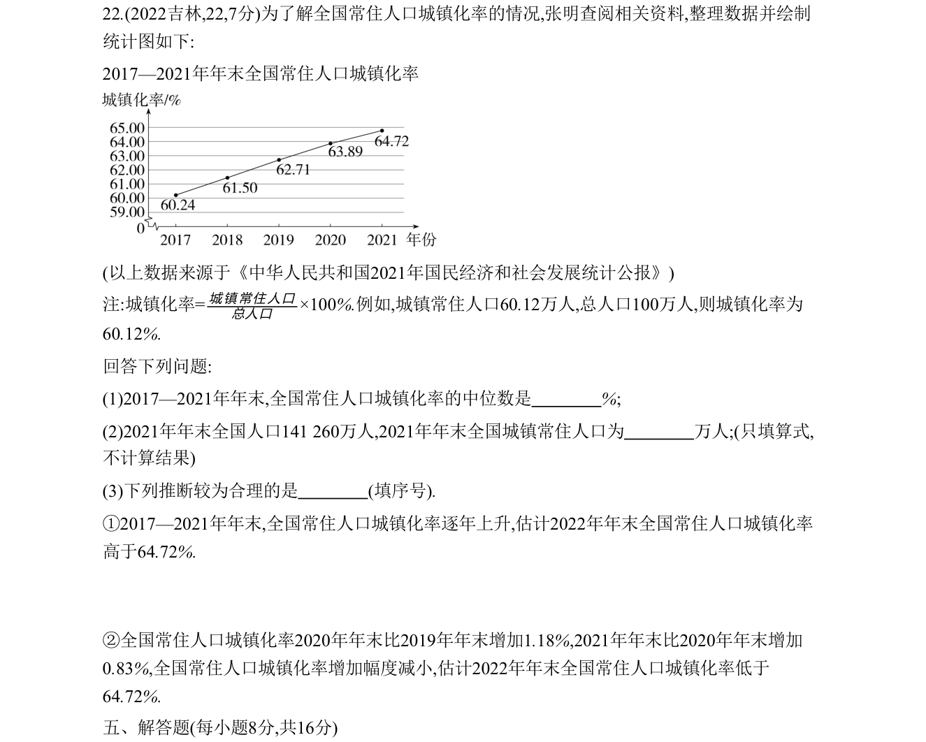 第 22 题原题