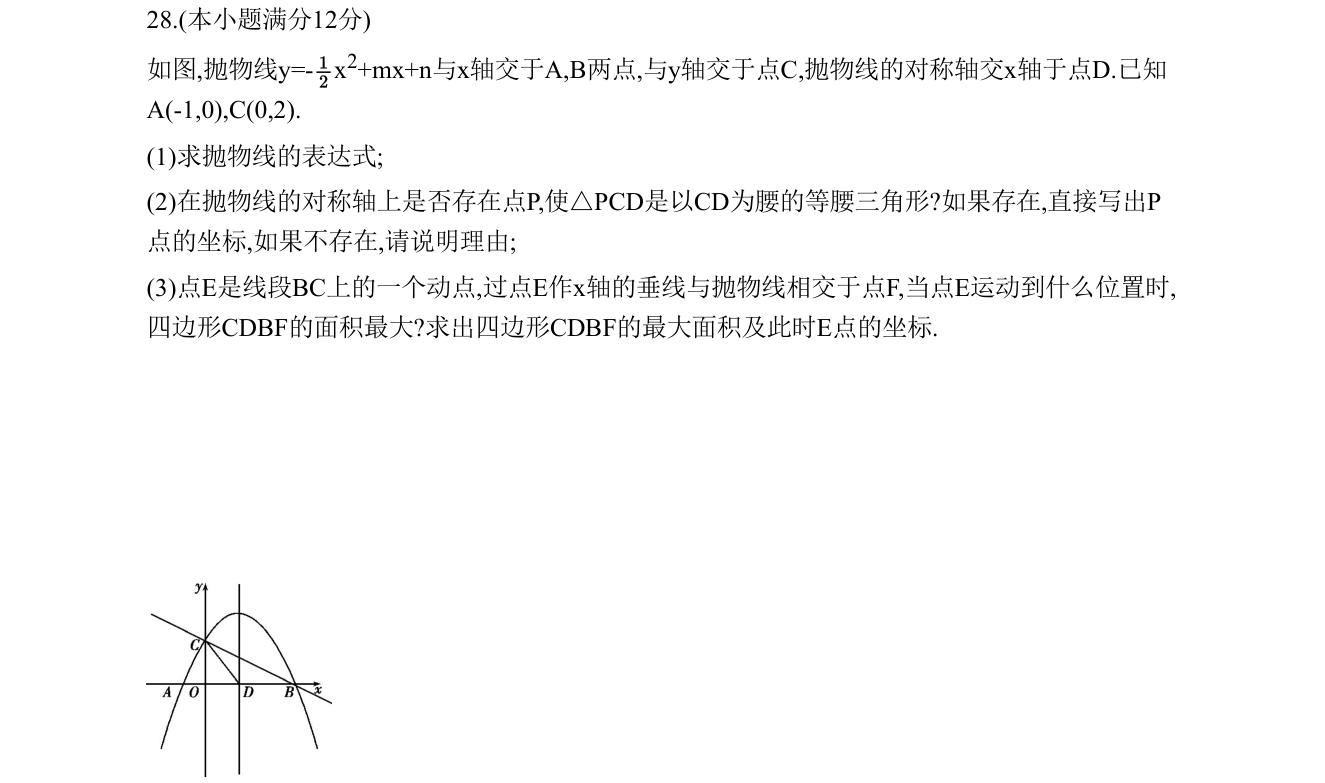 第 28 题原题