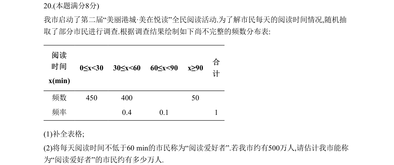 第 20 题原题