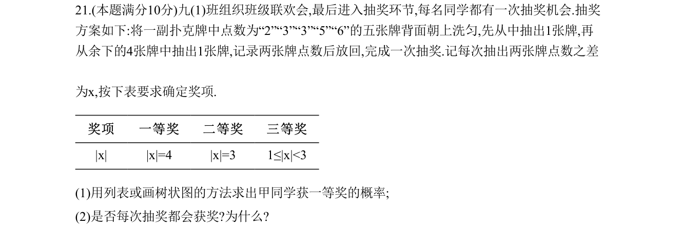 第 21 题原题