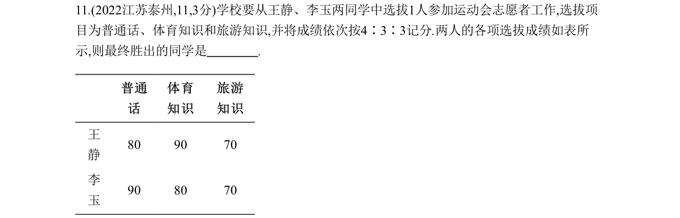 第 11 题原题