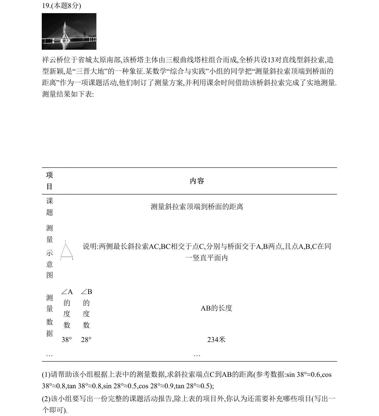 第 19 题原题