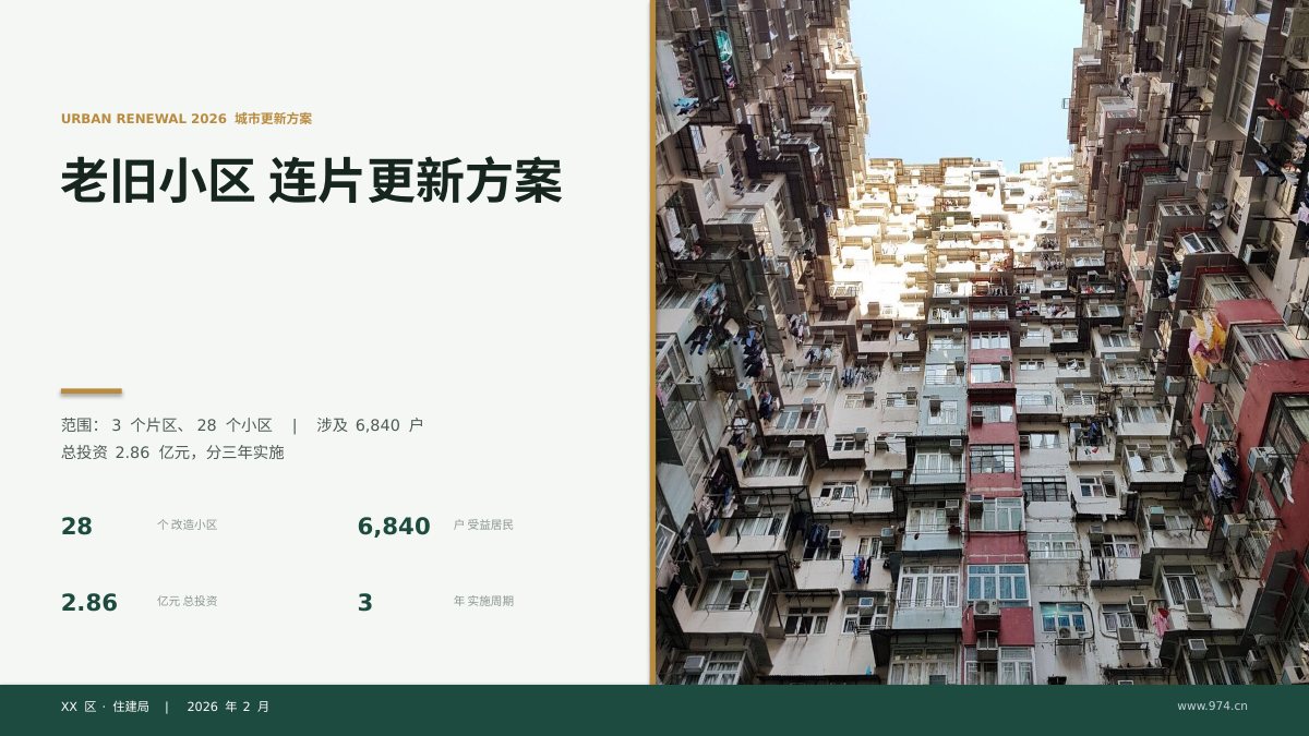 城市更新方案汇报 第1页
