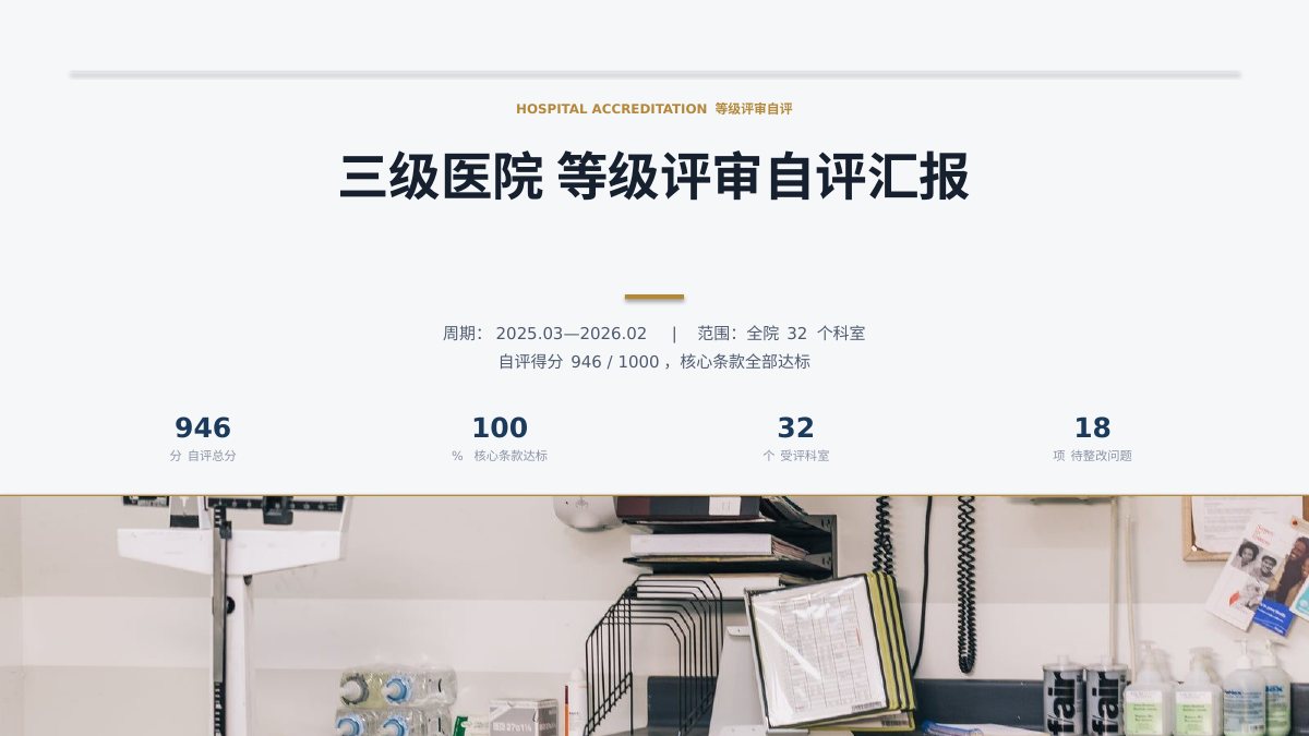 医院等级评审汇报 第1页
