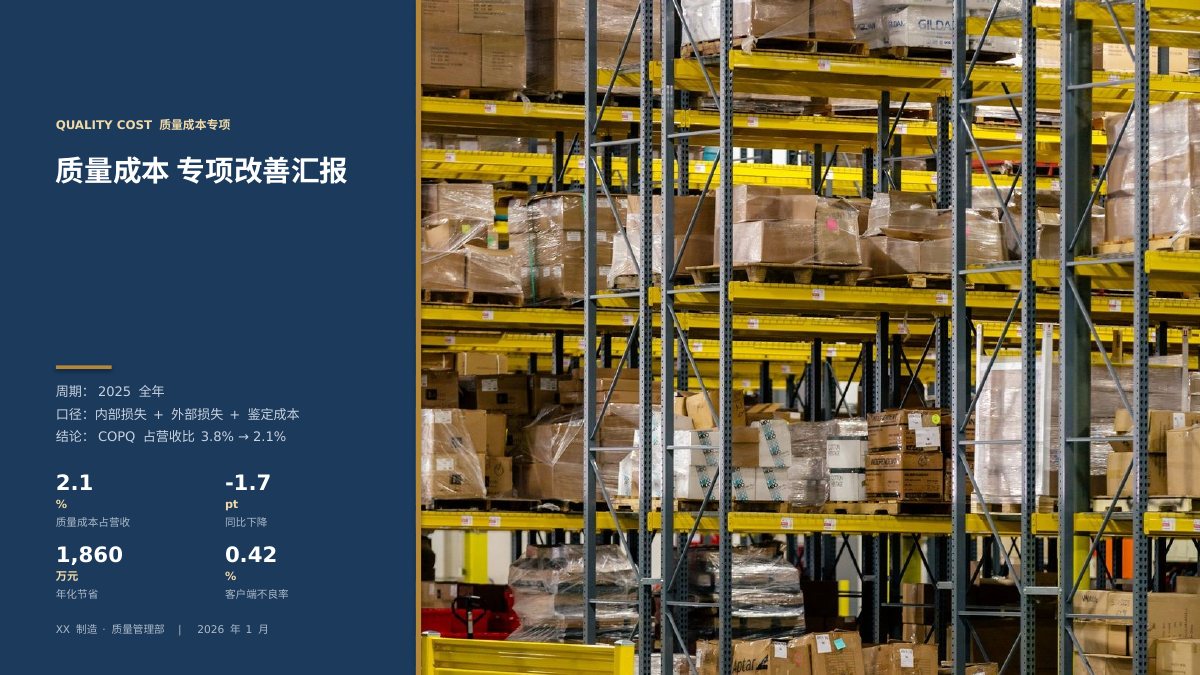 质量成本改善汇报 第1页