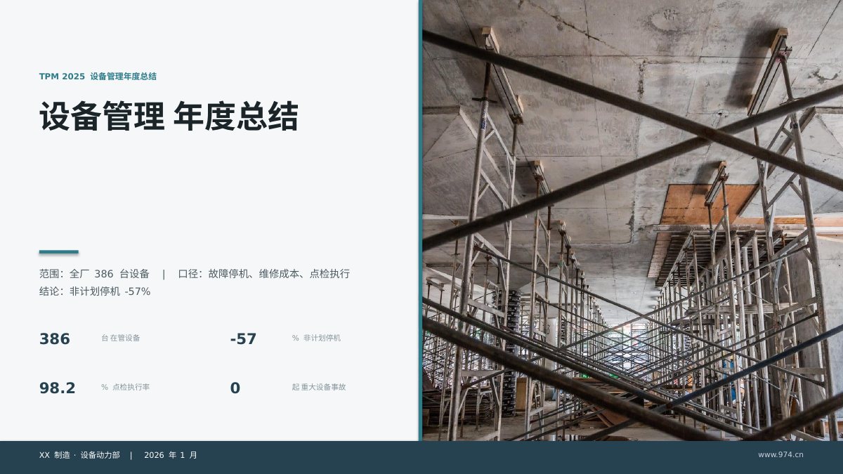 设备管理TPM年度总结 第1页