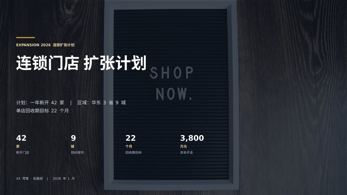 连锁门店扩张计划 第1页
