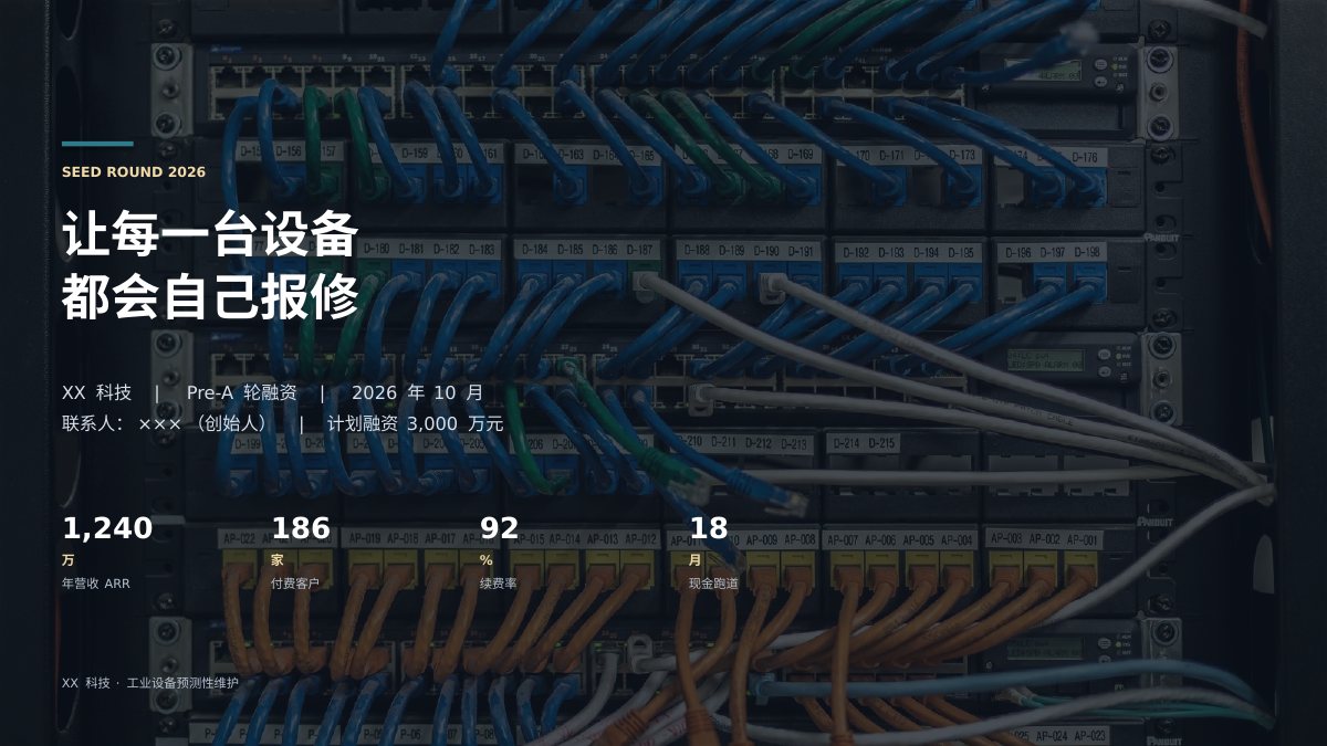 融资路演 BPPPT模板封面
