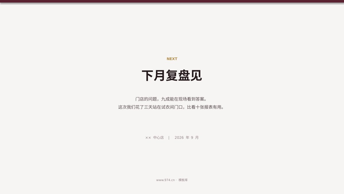 门店经营月报 第13页