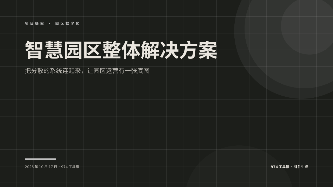智慧园区整体解决方案 版面预览