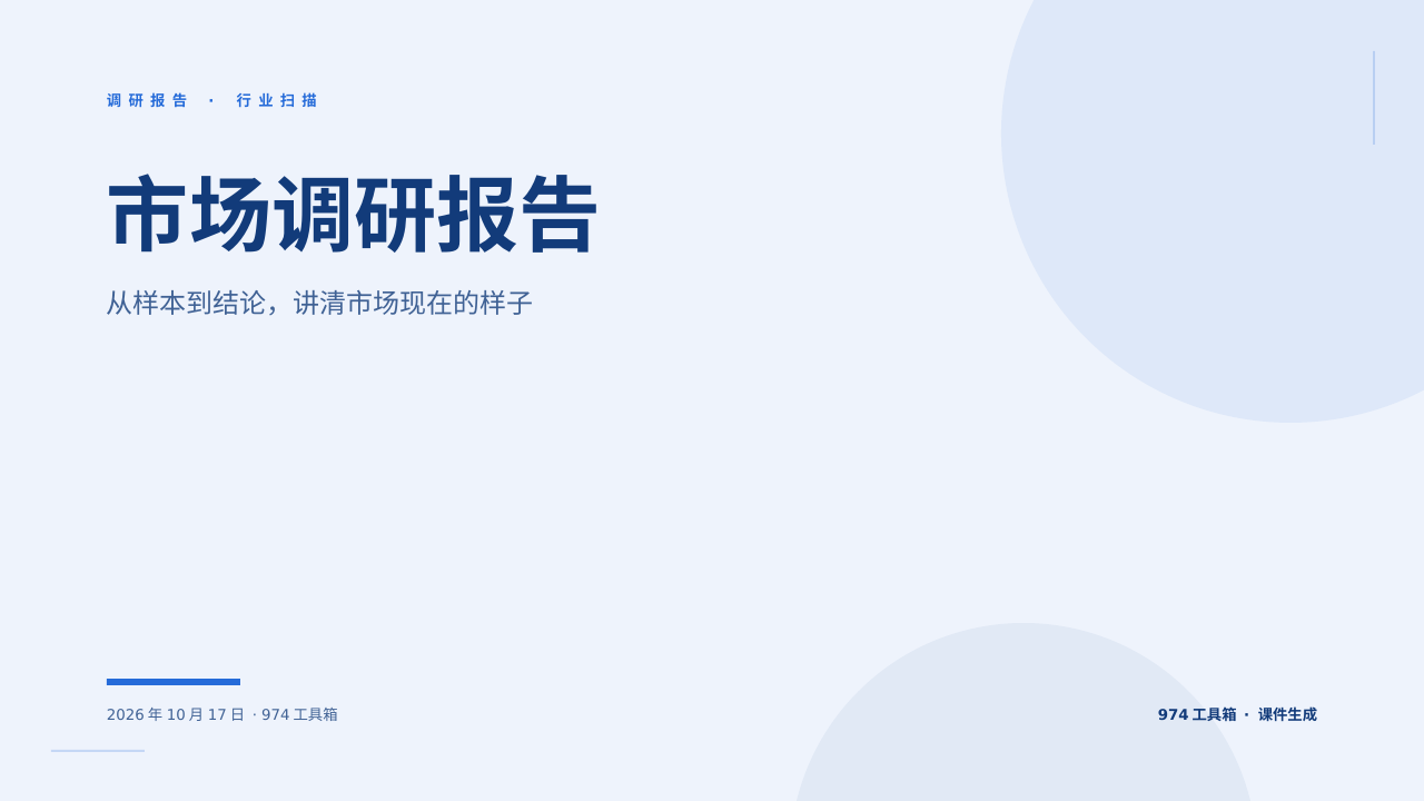 市场调研报告 版面预览