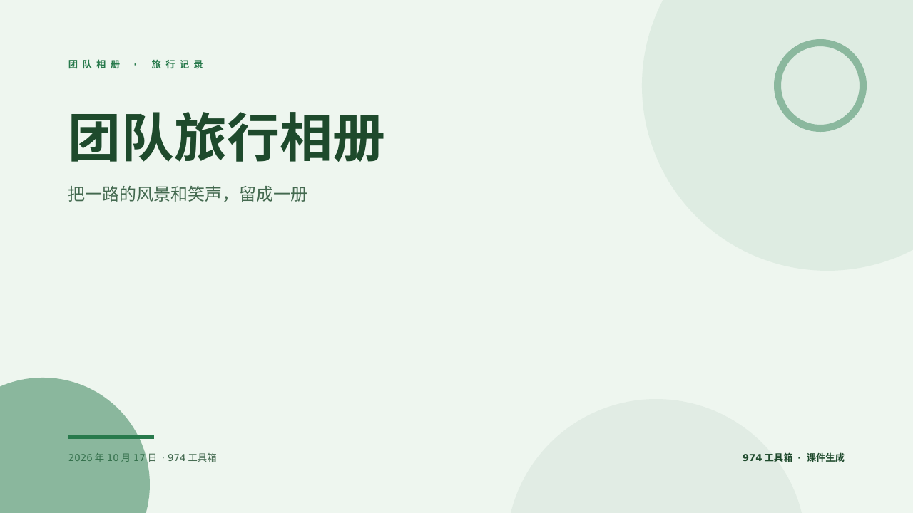 团队旅行相册 版面预览