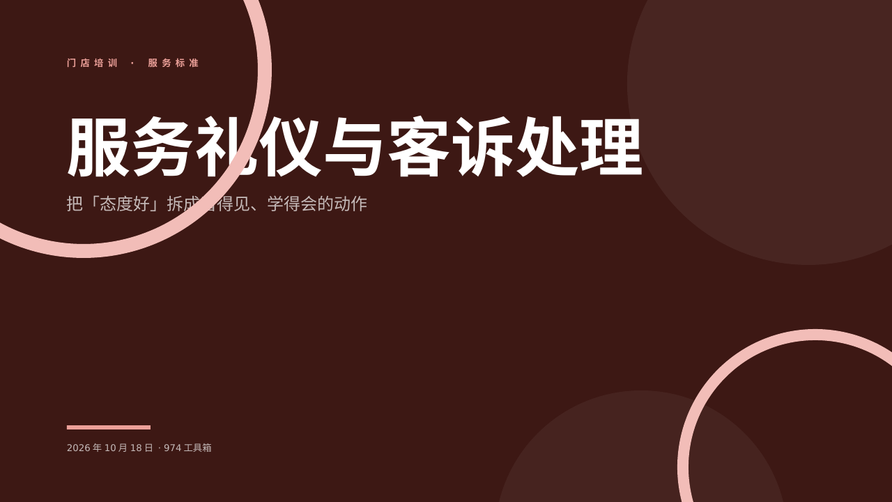 服务礼仪与客诉处理 版面预览
