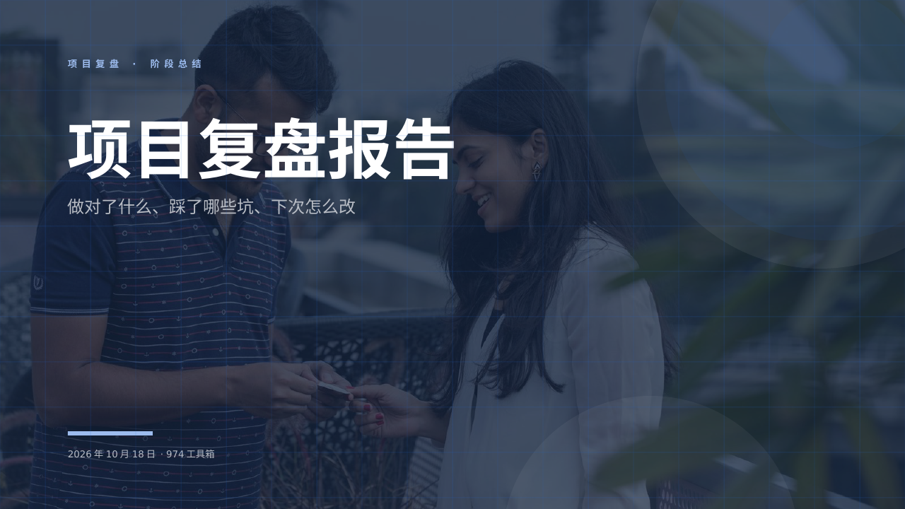 项目复盘报告 版面预览