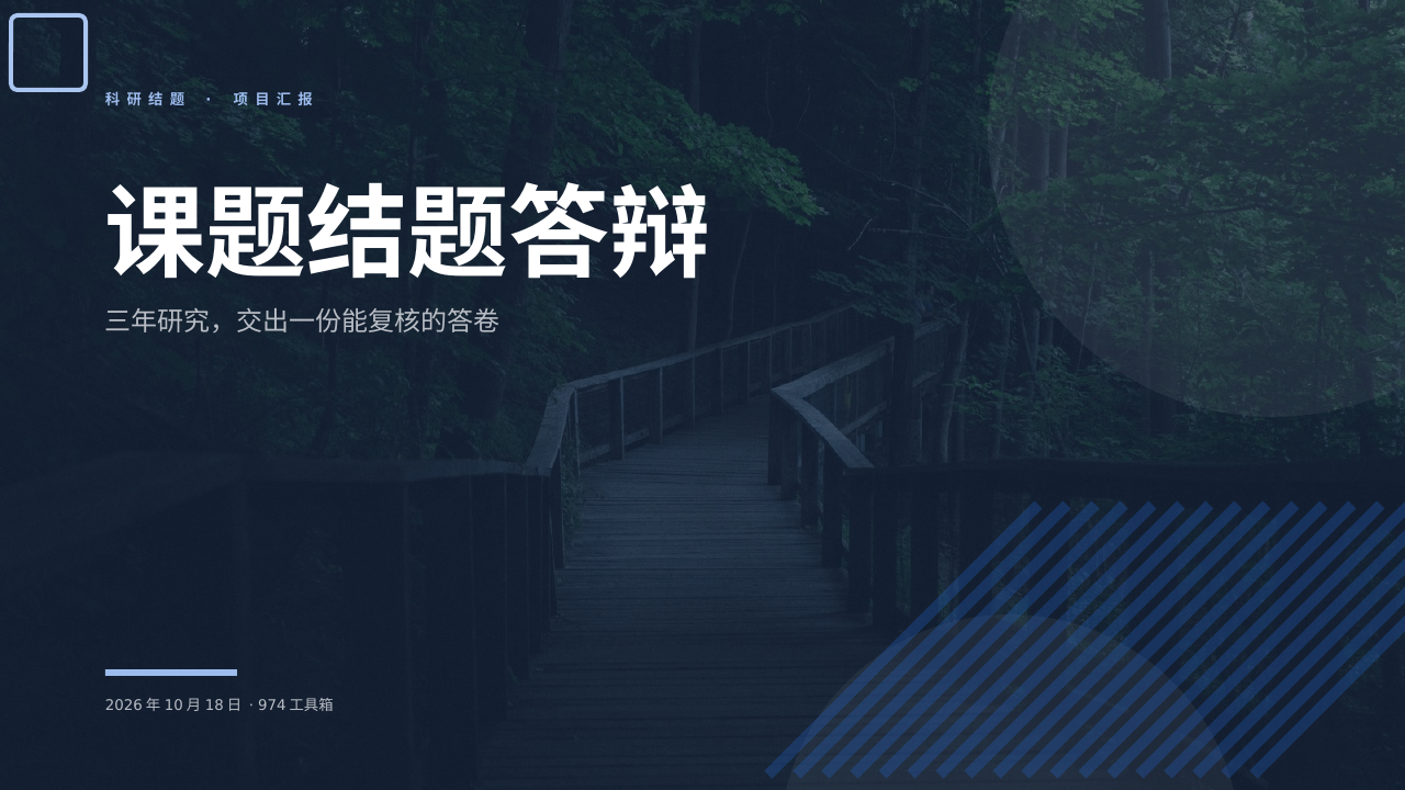 课题结题答辩 版面预览
