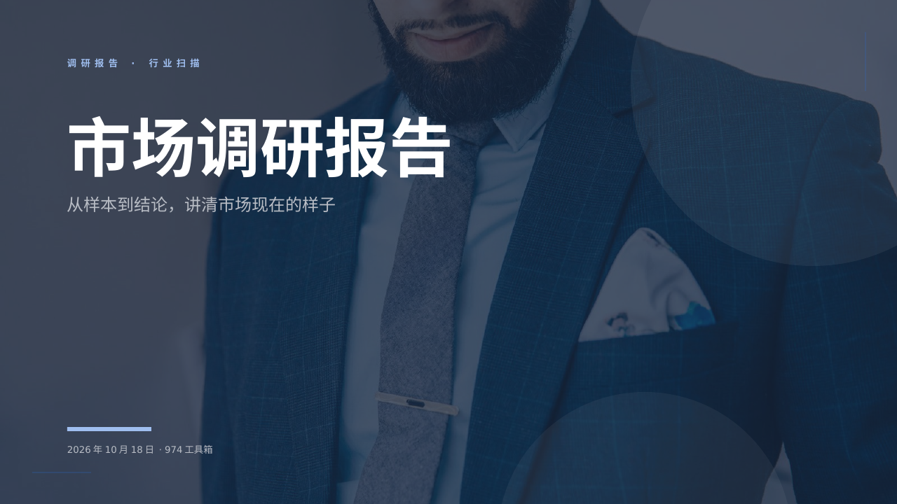 市场调研报告 版面预览