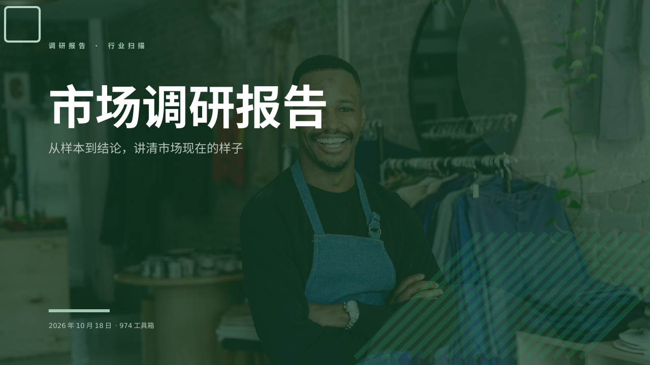 市场调研报告 版面预览