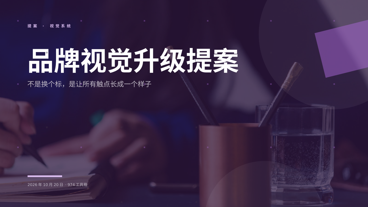 品牌视觉升级提案 版面预览
